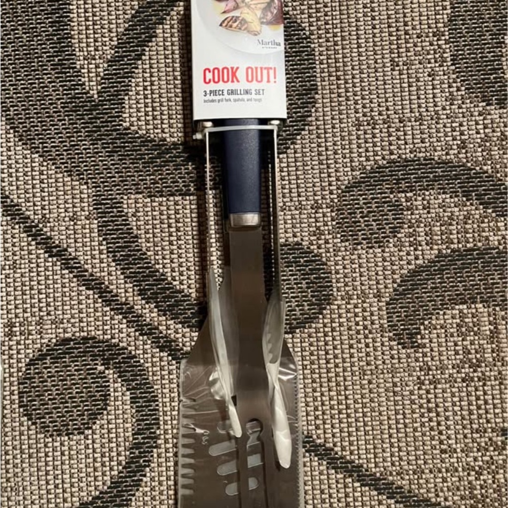 Martha Stewart Navy Grilling Tool Set